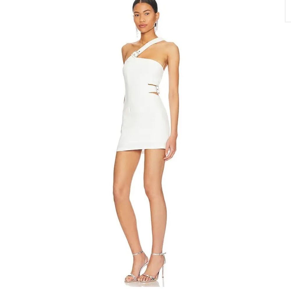 SUPERDOWN Cato White Cut out Mini Dress